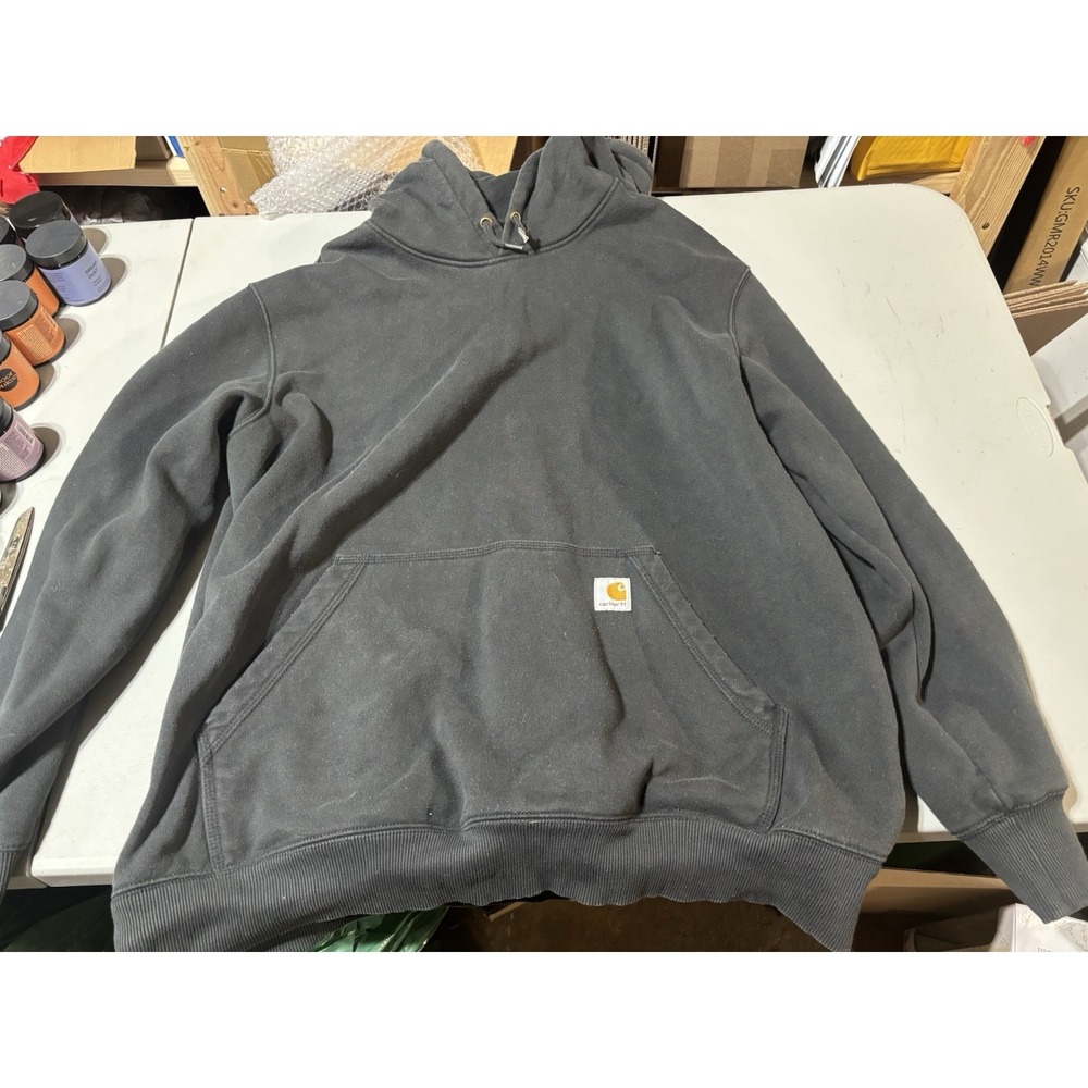 Carhartt Rain Defender Hoodie Mens XL Tall Original Pullover Distressed Fade